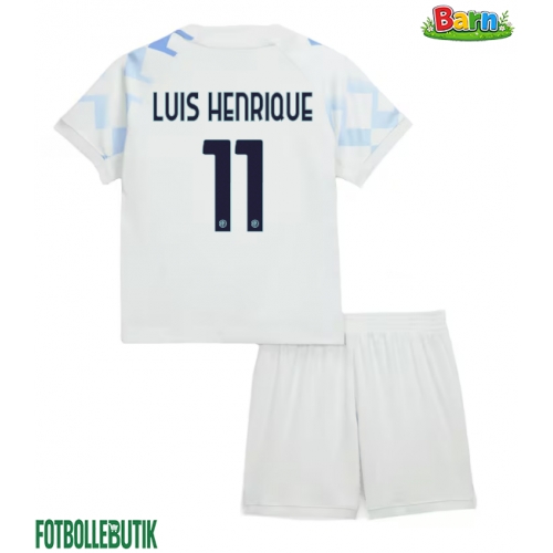 Inter Milan Luis Henrique #11 Bortaställ Barn 2025-26 Kortärmad (+ Korta byxor)